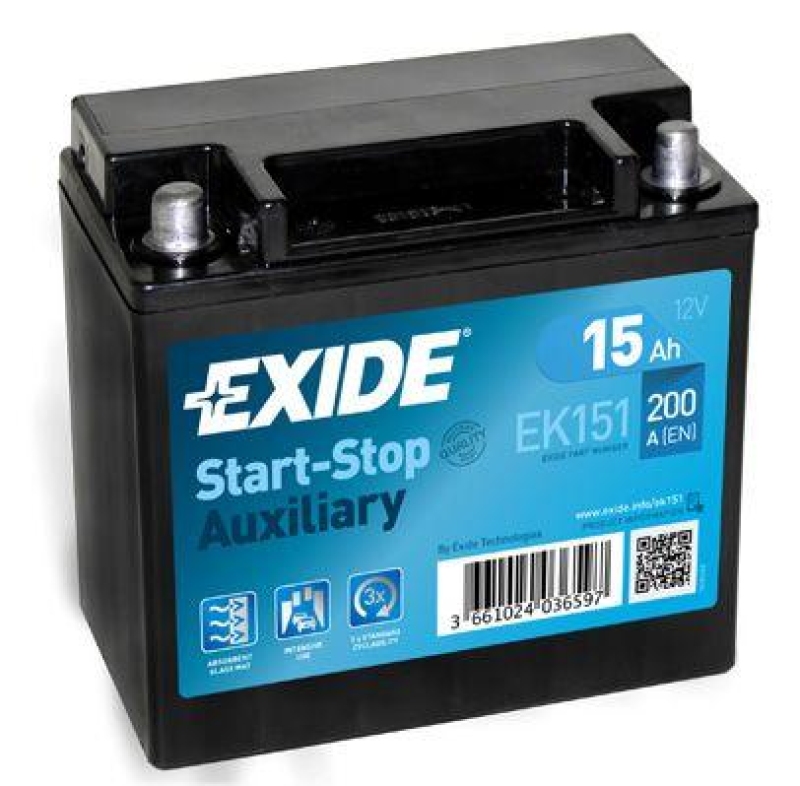 EXIDE Starterbatterie Start-Stop Auxiliary