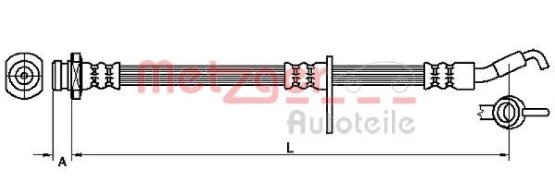 METZGER Bremsschlauch 4110490