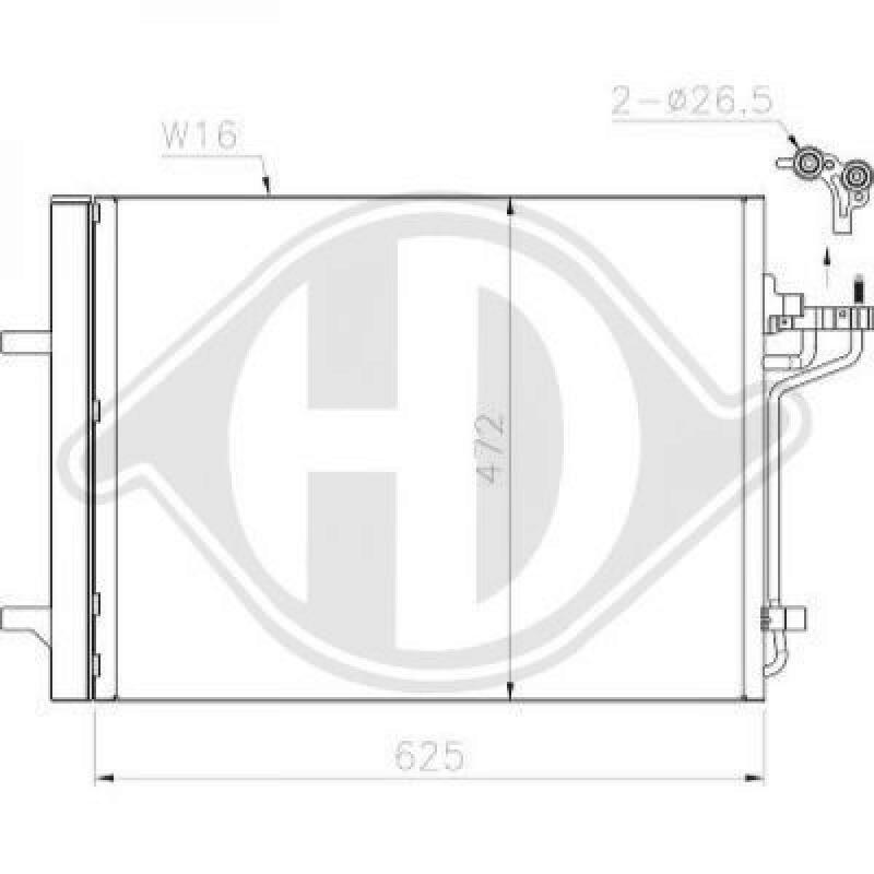 DIEDERICHS Condenser, air conditioning DIEDERICHS Climate