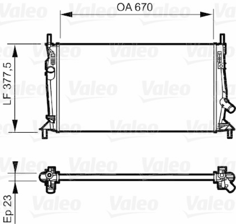 VALEO Radiator, engine cooling