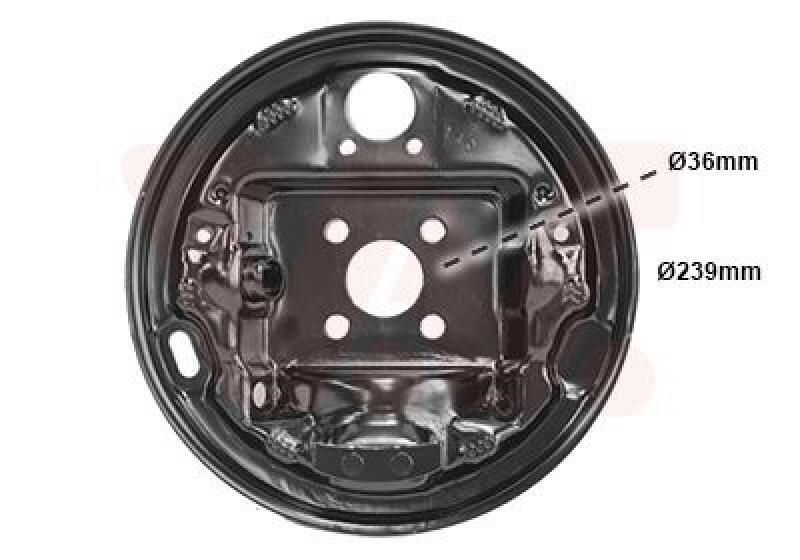 VAN WEZEL Cover Sheet, brake drum