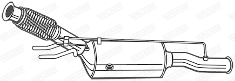 WALKER Soot/Particulate Filter, exhaust system EVO S