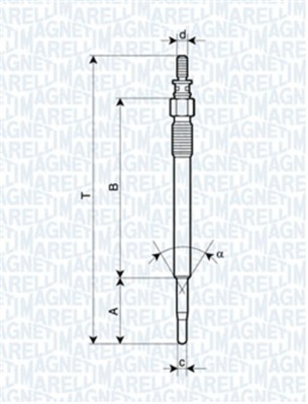 MAGNETI MARELLI Glühkerze