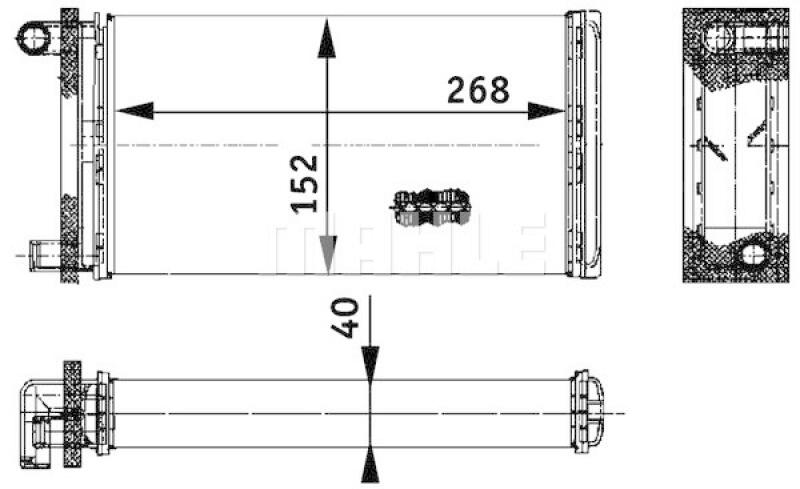 MAHLE Wärmetauscher, Innenraumheizung BEHR *** PREMIUM LINE ***