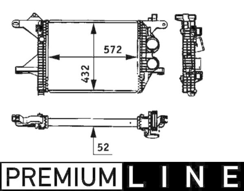 MAHLE Ladeluftkühler BEHR *** PREMIUM LINE ***
