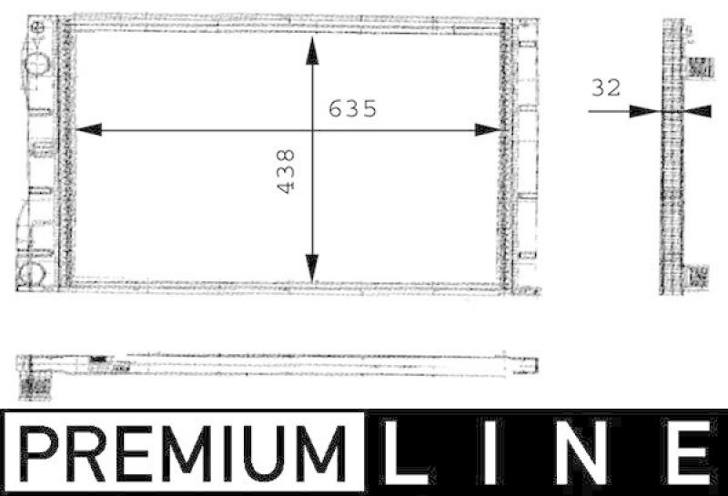 MAHLE Radiator, engine cooling BEHR *** PREMIUM LINE ***