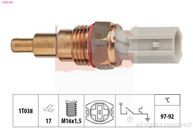 EPS Temperaturschalter, Kühlerlüfter Made in Italy - OE Equivalent