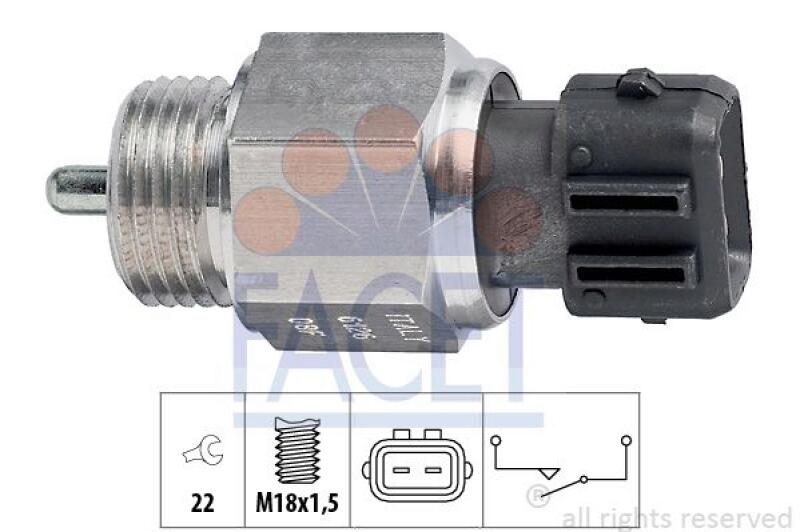 FACET Switch, reverse light Made in Italy - OE Equivalent