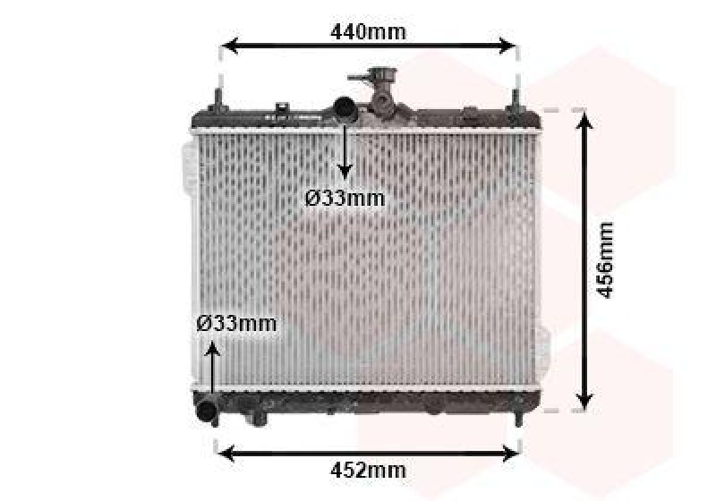 VAN WEZEL Radiator, engine cooling