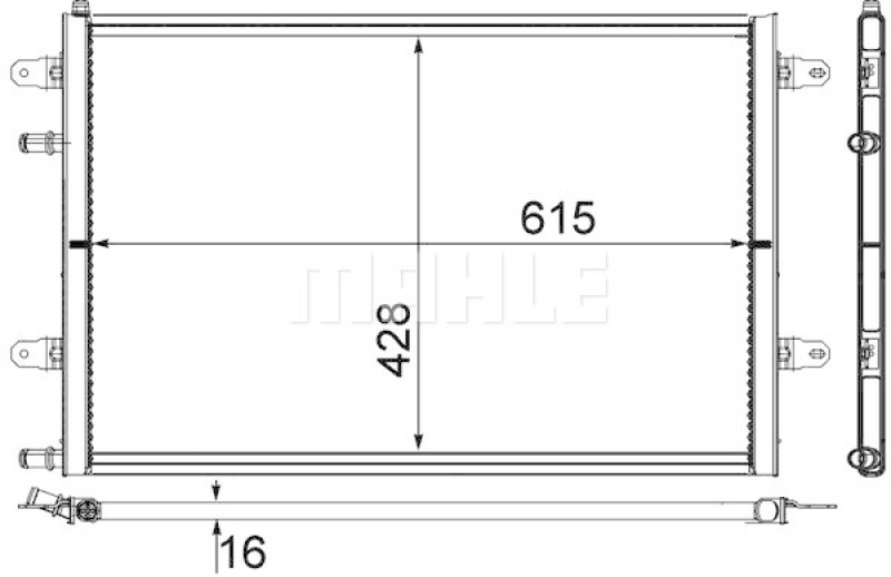 MAHLE Niedertemperaturkühler, Ladeluftkühler BEHR *** PREMIUM LINE ***