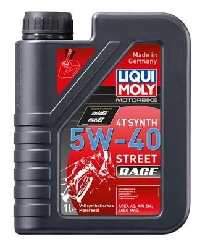 LIQUI MOLY Motoröl Motorbike 4T Synth 5W-40 Street Race