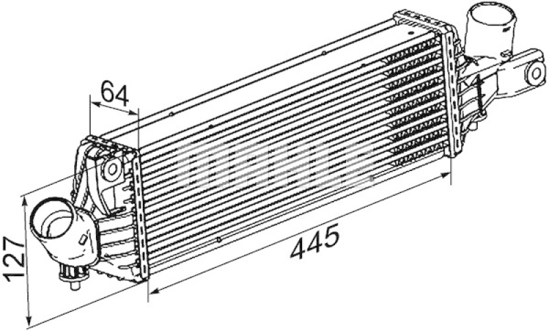 MAHLE Ladeluftkühler BEHR *** PREMIUM LINE ***