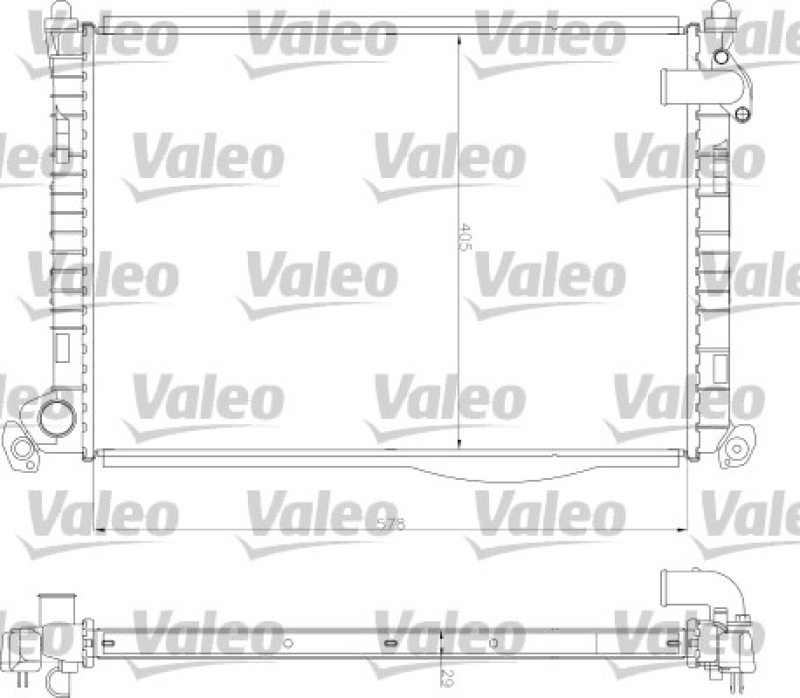 VALEO Radiator, engine cooling
