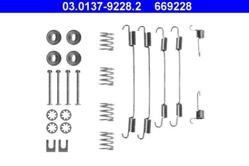 ATE Accessory Kit, brake shoes
