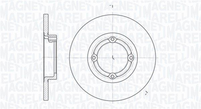 MAGNETI MARELLI Bremsscheibe 361302040267