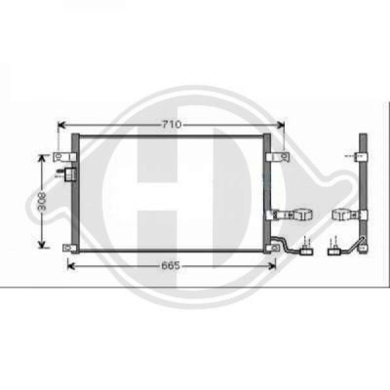 DIEDERICHS Condenser, air conditioning