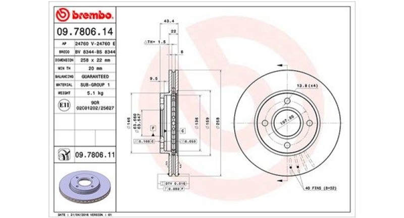 2x MAGNETI MARELLI Brake Disc