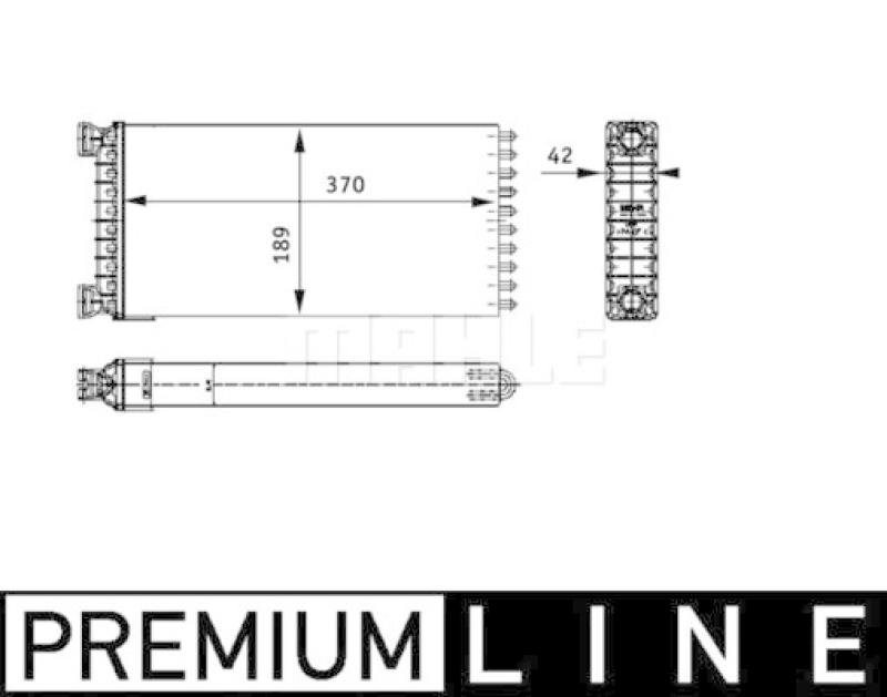 MAHLE Wärmetauscher, Innenraumheizung BEHR *** PREMIUM LINE ***