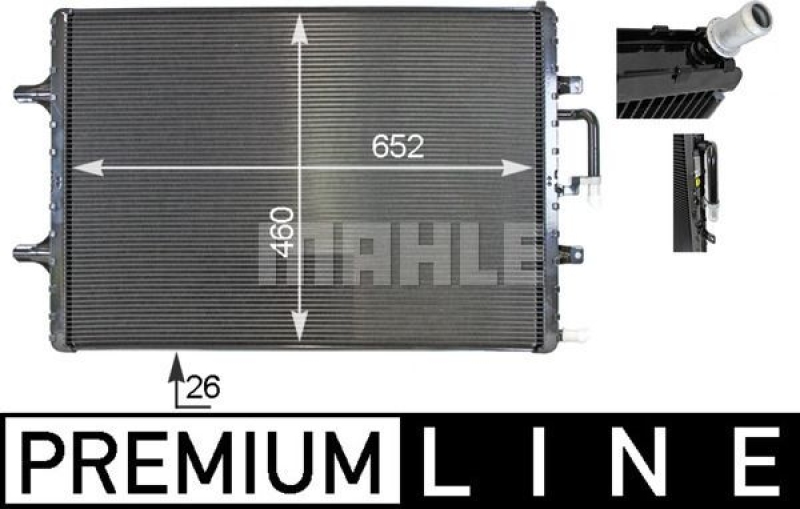 MAHLE Niedertemperaturkühler, Ladeluftkühler BEHR *** PREMIUM LINE ***