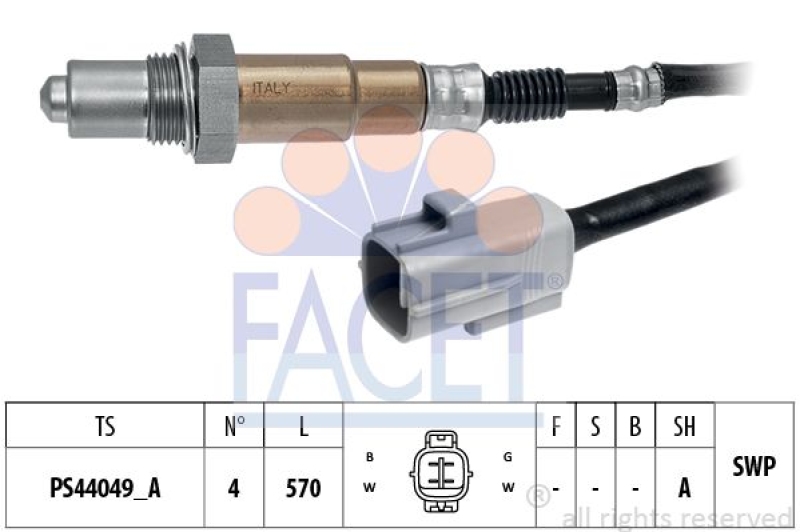 FACET Lambdasonde Made in Italy - OE Equivalent