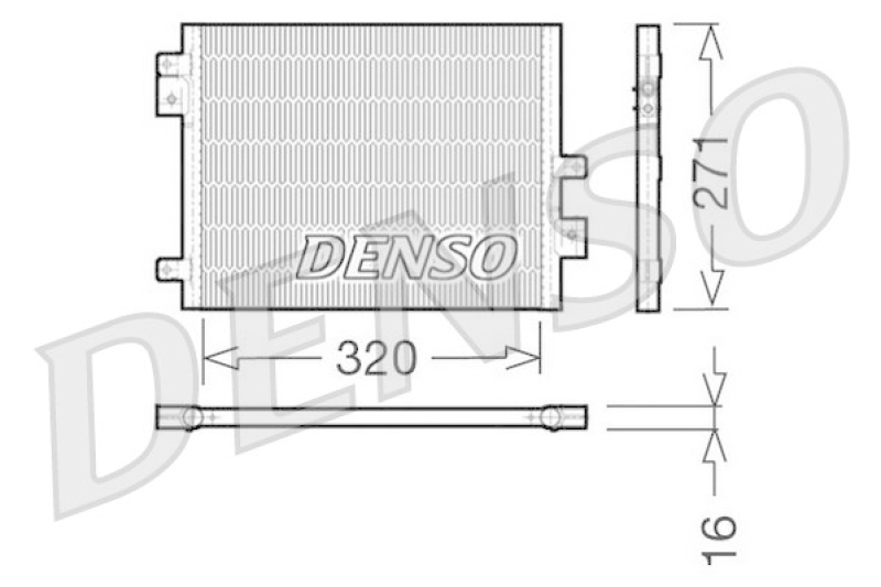 DENSO Kondensator, Klimaanlage