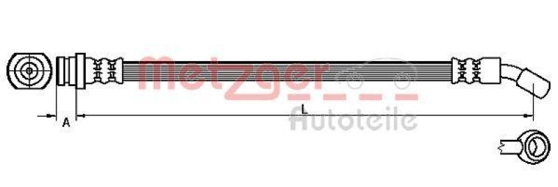 METZGER Bremsschlauch 4110530