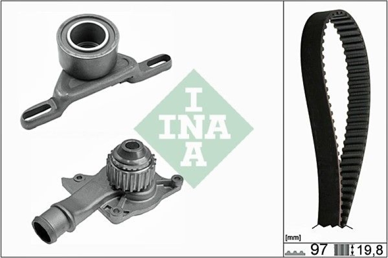 Schaeffler INA Wasserpumpe + Zahnriemensatz