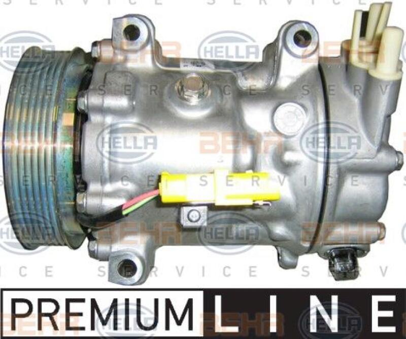 HELLA Compressor, air conditioning BEHR HELLA SERVICE *** PREMIUM LINE ***