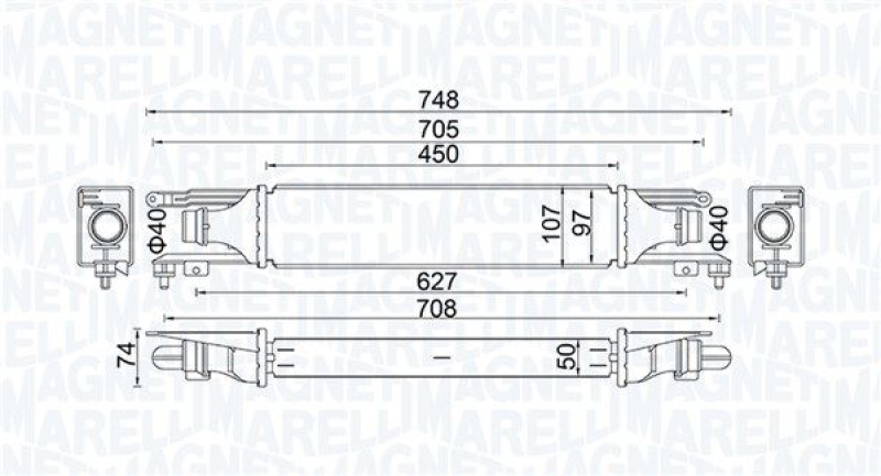 MAGNETI MARELLI Charge Air Cooler