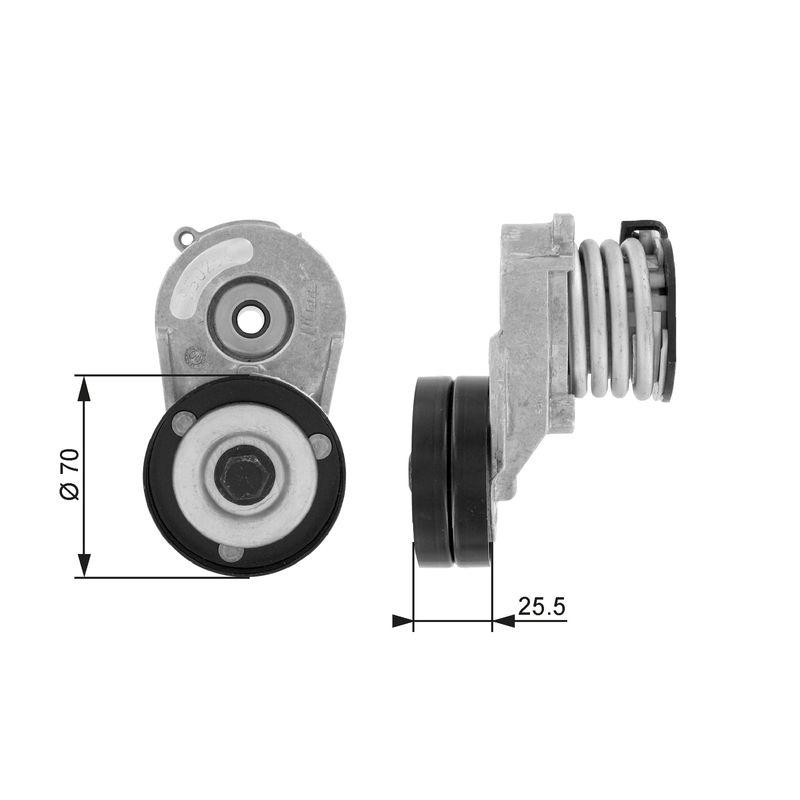 GATES Riemenspanner, Keilrippenriemen DriveAlign™