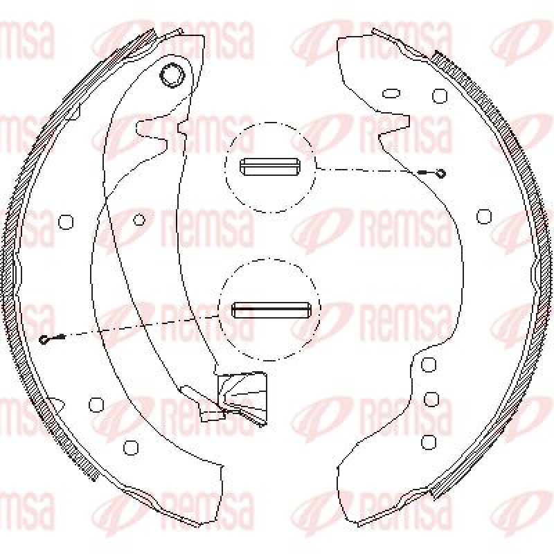 REMSA Brake Shoe Set