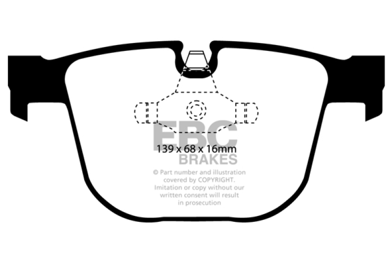 EBC Brakes Bremsbelagsatz, Scheibenbremse