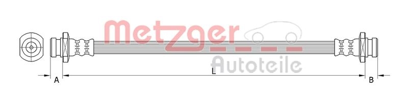 METZGER Bremsschlauch 4110531