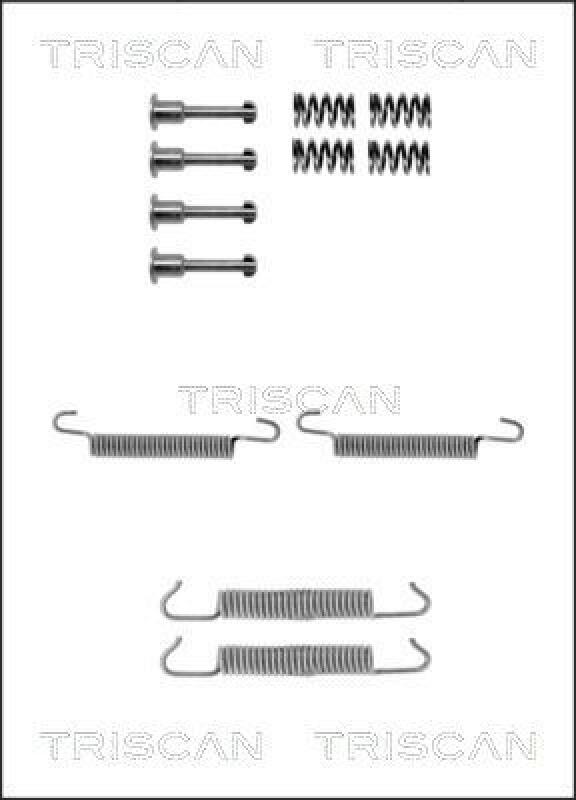 TRISCAN Accessory Kit, parking brake shoes