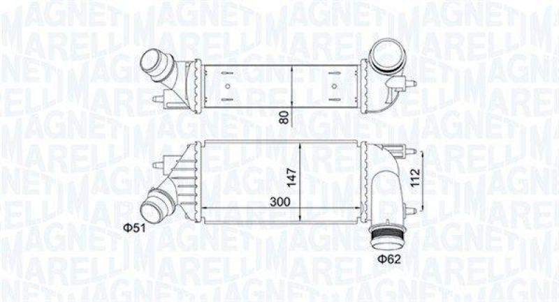 MAGNETI MARELLI Ladeluftk&uuml;hler 351319204140
