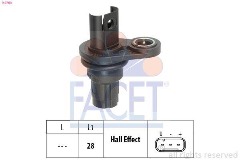 FACET Sensor, crankshaft pulse Made in Italy - OE Equivalent