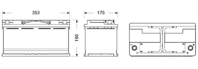 EXIDE Starterbatterie EFB
