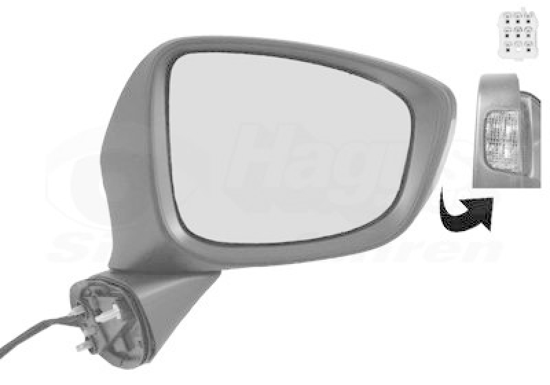 VAN WEZEL Outside Mirror * HAGUS *