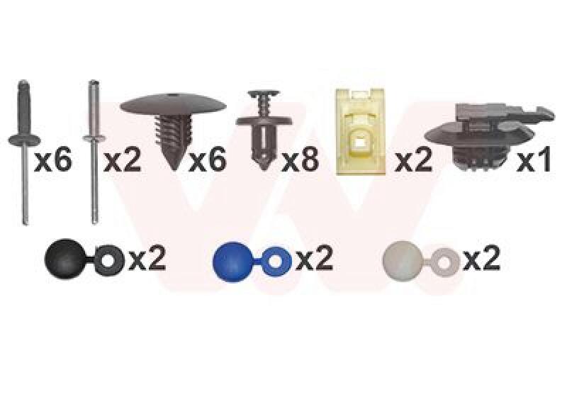 VAN WEZEL Mounting Kit, bumper