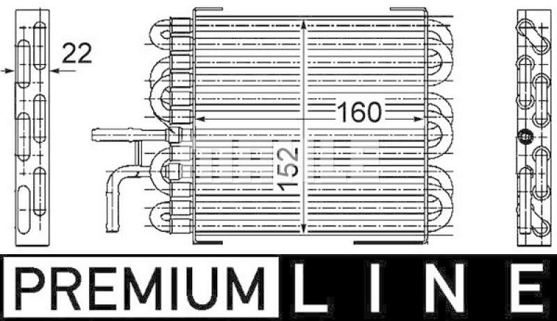 MAHLE Kraftstoffkühler PREMIUM LINE