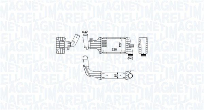 MAGNETI MARELLI Ladeluftkühler