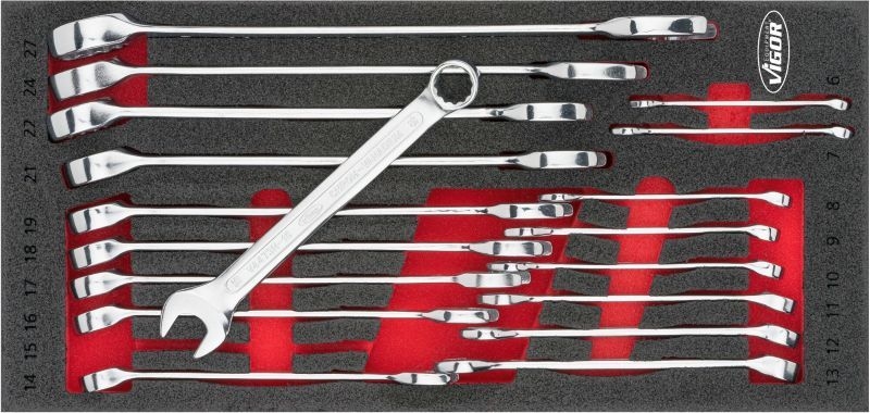 VIGOR Spanner Set, ring / open ended