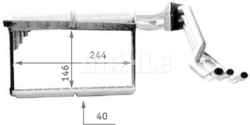 MAHLE Heat Exchanger, interior heating PREMIUM LINE