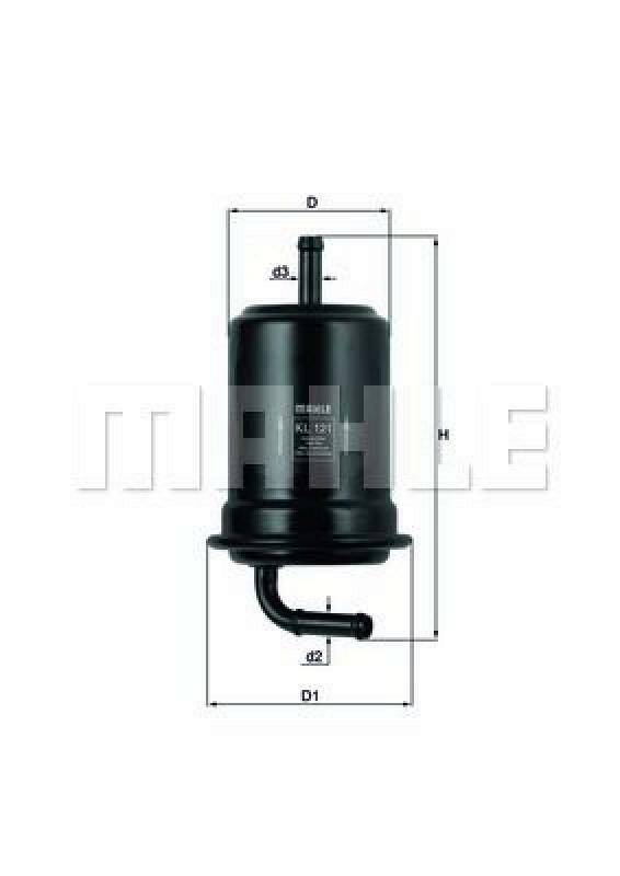 MAHLE ORIGINAL Fuel filter