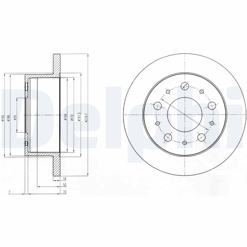 2x DELPHI Bremsscheibe