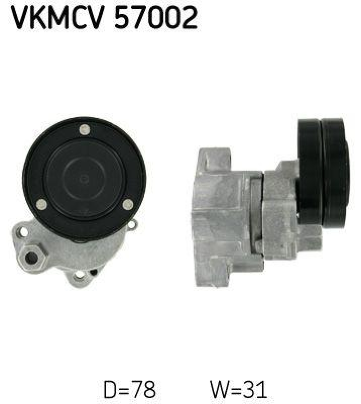 SKF Riemenspanner, Keilrippenriemen