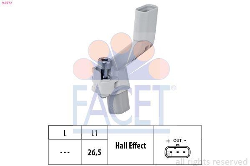 FACET Sensor, crankshaft pulse OE Equivalent