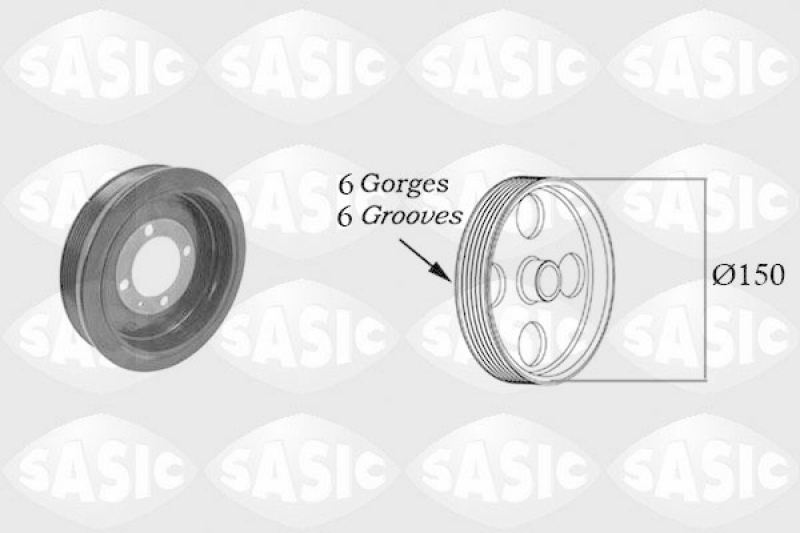 SASIC Belt Pulley, crankshaft