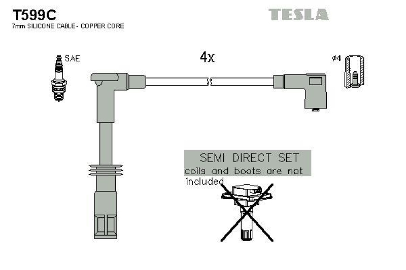 TESLA Ignition Cable Kit