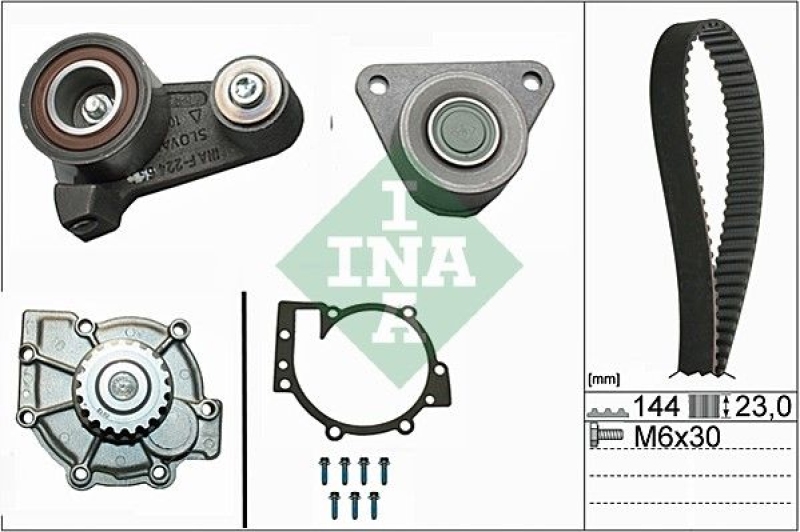 Schaeffler INA Wasserpumpe + Zahnriemensatz